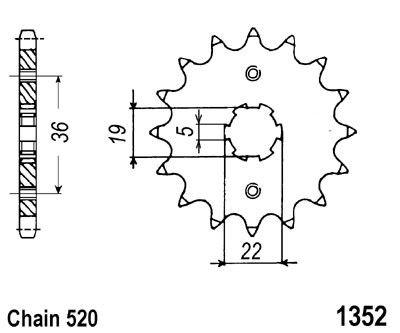 FRONT SPROCKET 15 [JTF1352.15] 520 thumbnail 2