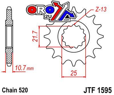 FRONT SPROCKET JF1594.15 JT thumbnail 4