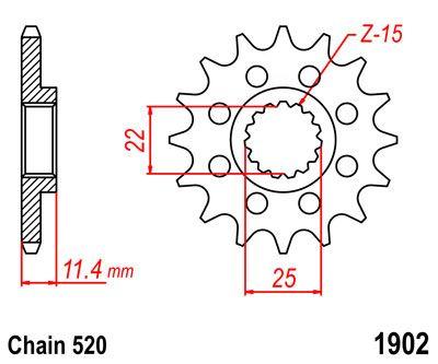 FRONT SPROCKET JTF1902 (520) thumbnail 4