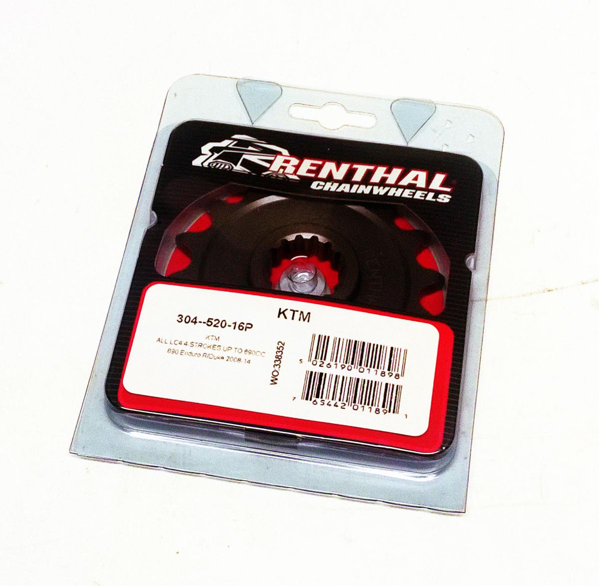 FRONT SPROCKET RENTHAL 304, KTM 304--520-16P thumbnail 2