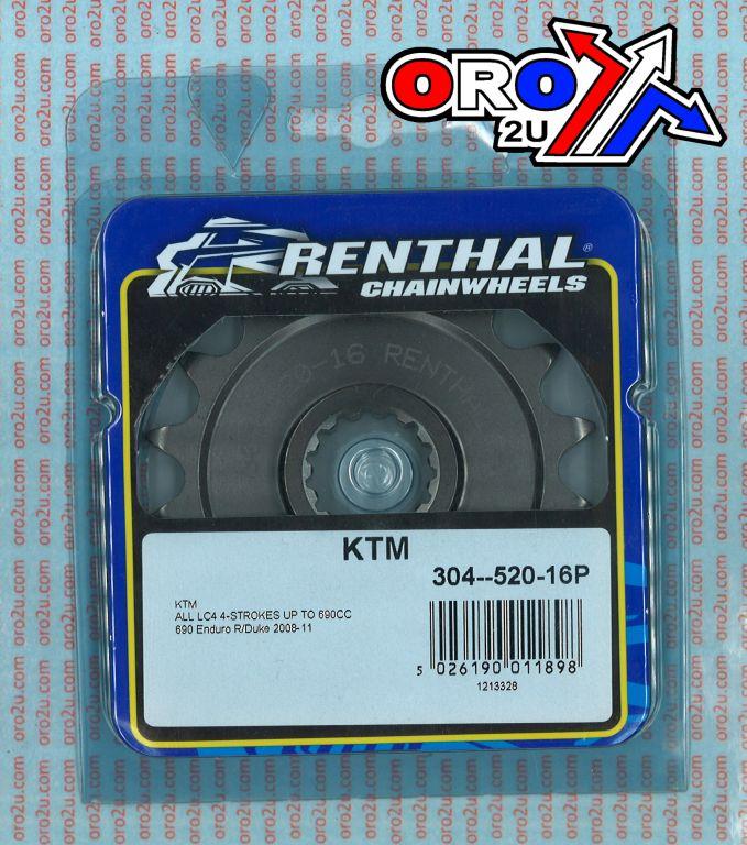 FRONT SPROCKET RENTHAL 304, KTM 304--520-16P thumbnail 4