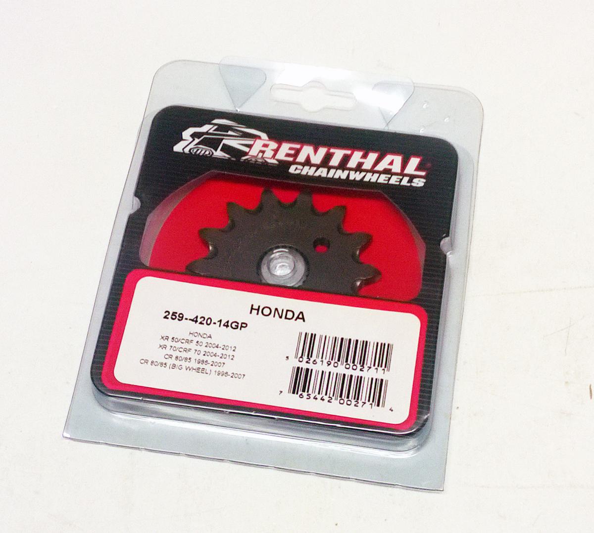 FRONT SPROCKET RENTHAL 259, HONDA 259--420-14GP thumbnail 2