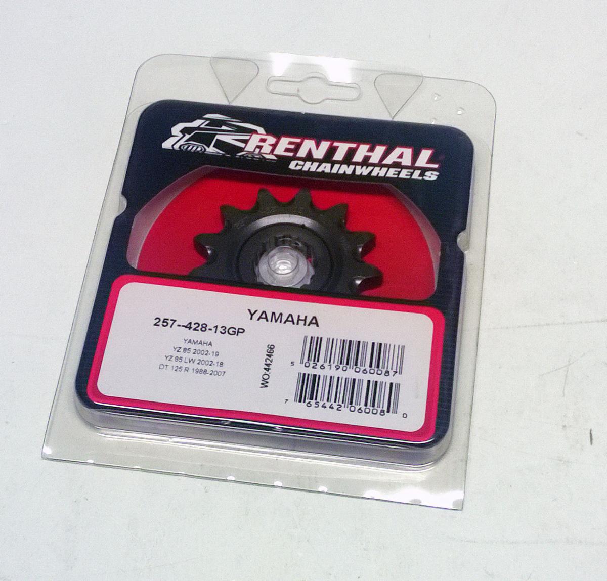 FRONT SPROCKET RENTHAL 257, YAMAHA 257--428-13GP thumbnail 2