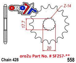 FRONT SPROCKET 14 [JTF558.14] 428 thumbnail 3