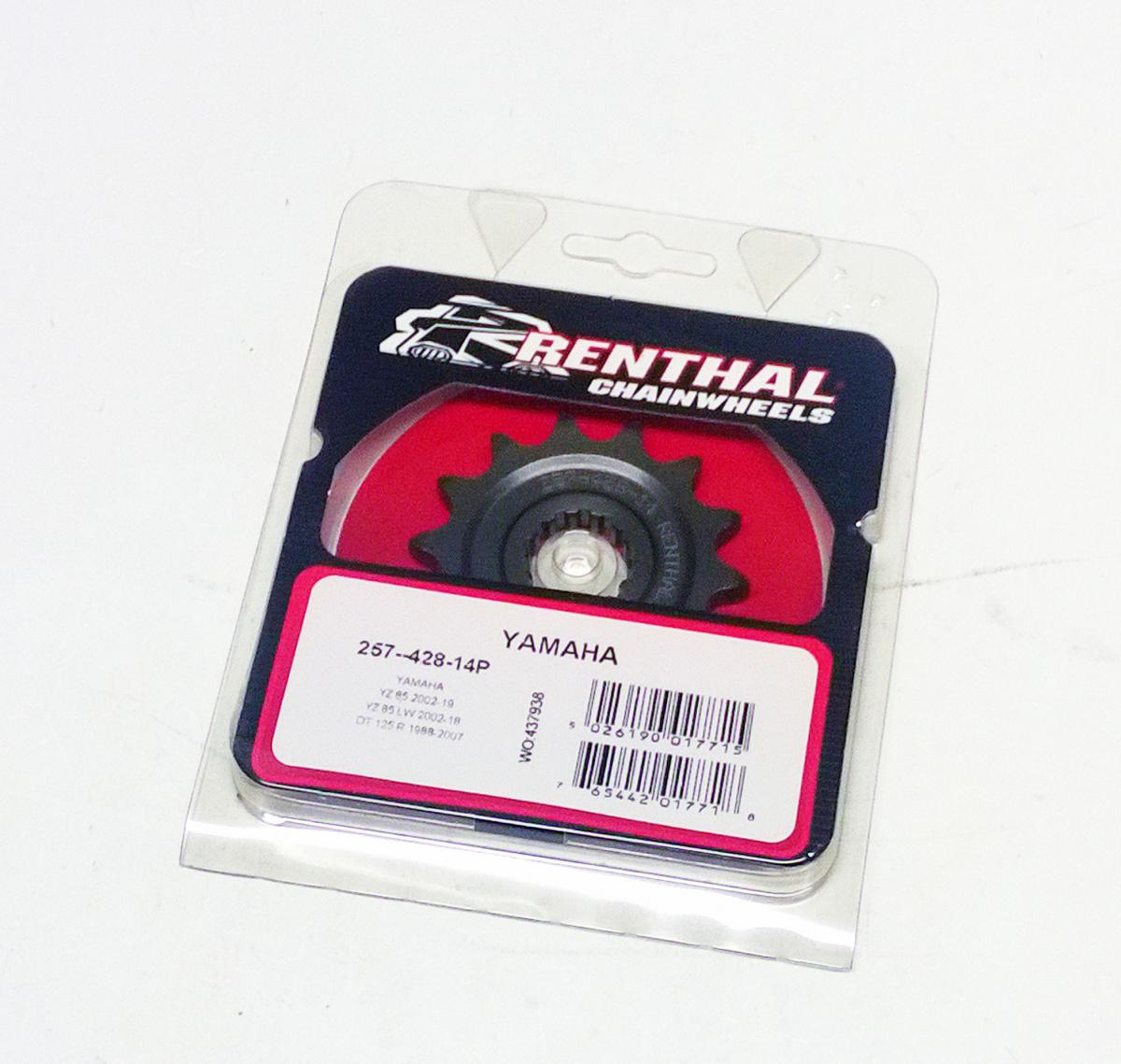 FRONT SPROCKET RENTHAL 257, YAMAHA 257--428-14P, 257--428-14P thumbnail 2