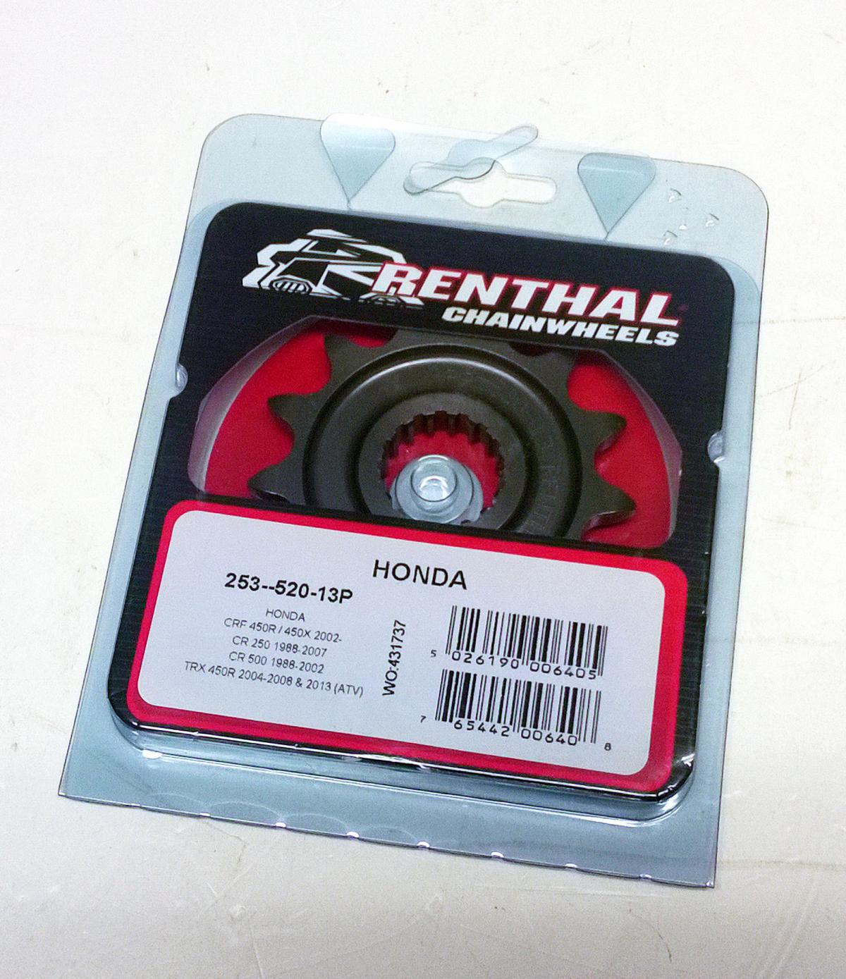 FRONT SPROCKET RENTHAL 253, HONDA 253--520-13P thumbnail 2