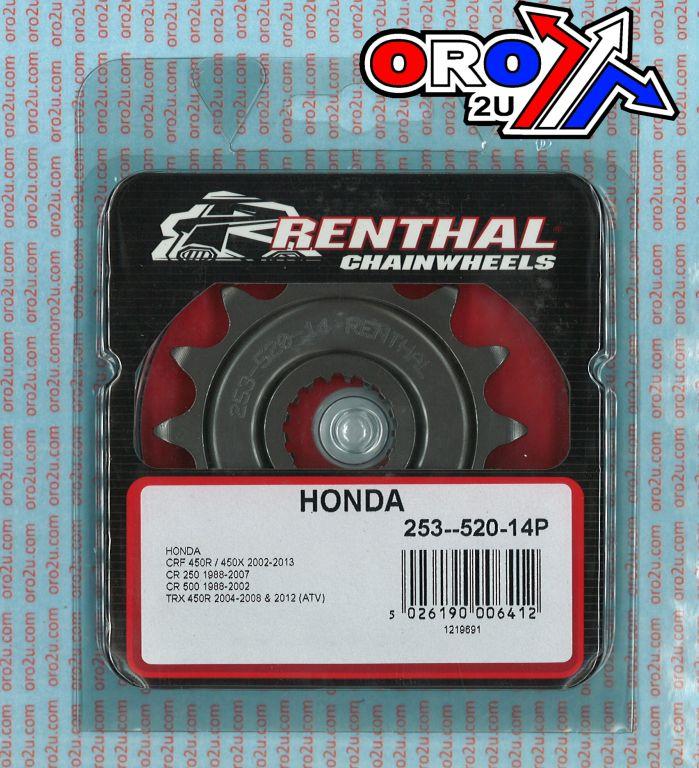 FRONT SPROCKET RENTHAL 253, HONDA 253--520-14P, 253--520-14P thumbnail 4