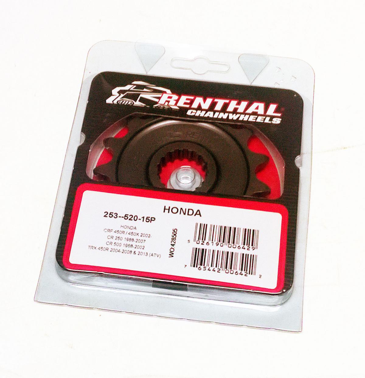 FRONT SPROCKET RENTHAL 253, HONDA 253--520-15P thumbnail 2