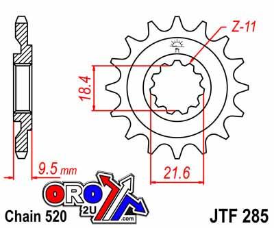 FRONT SPROCKET JTF285.14 JT JF28514 thumbnail 4