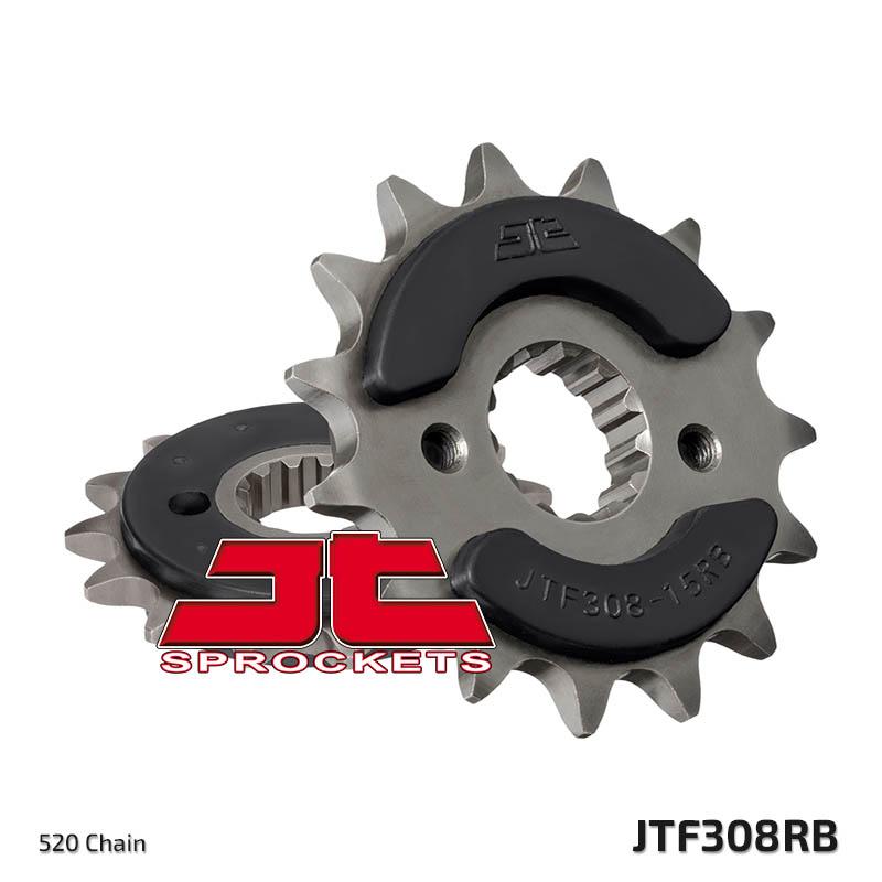 FRONT SPROCKET JTF308.15RB JT, OE Rubber Cushioned image 1