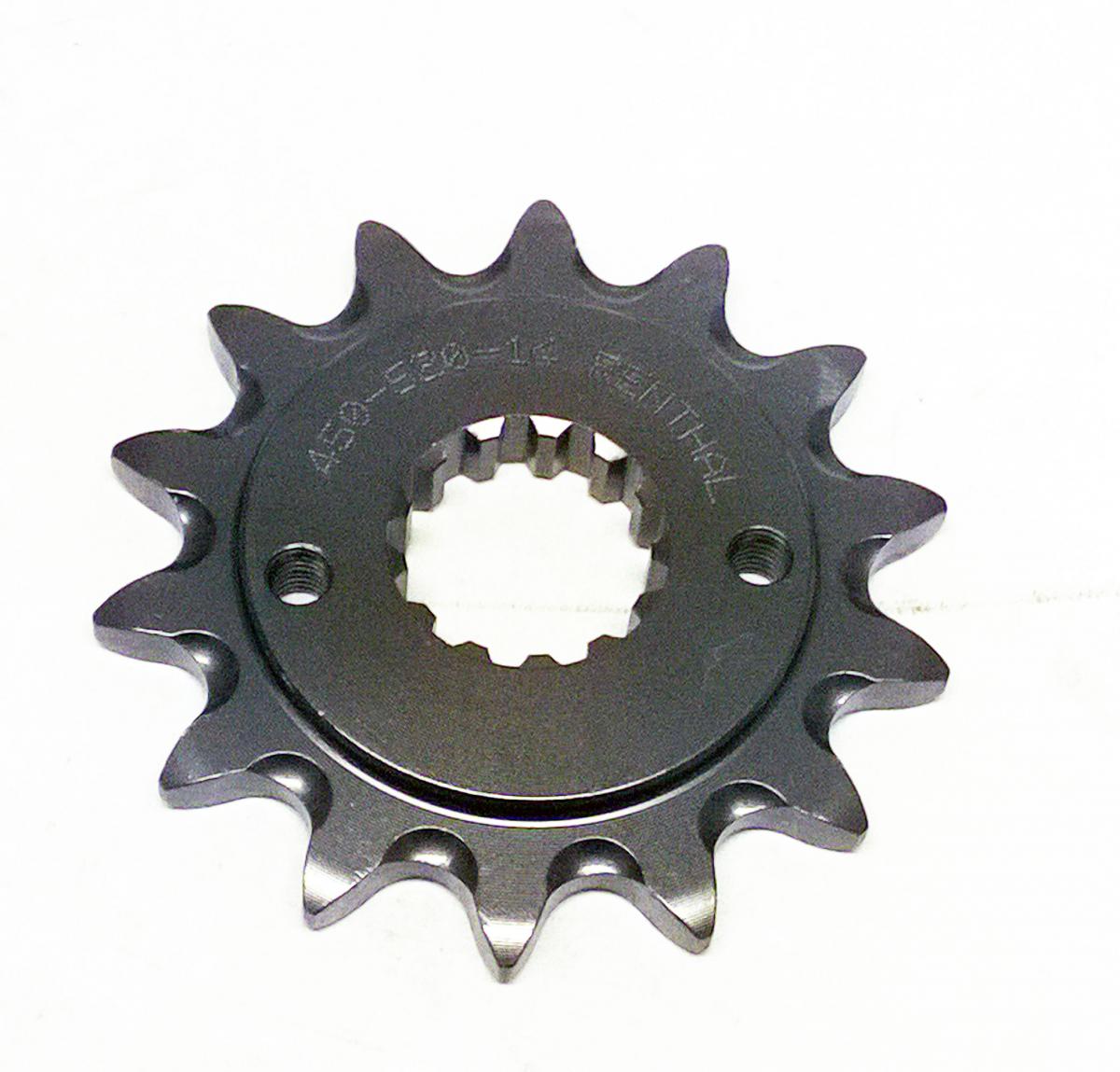 FRONT SPROCKET RENTHAL 450, HONDA 450--520-14GP, 450--520-14GP image 1