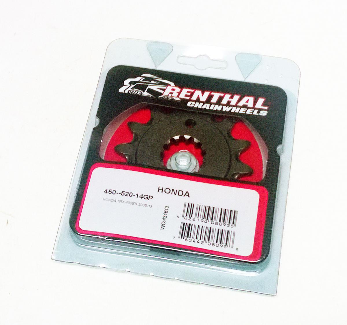 FRONT SPROCKET RENTHAL 450, HONDA 450--520-14GP, 450--520-14GP thumbnail 2