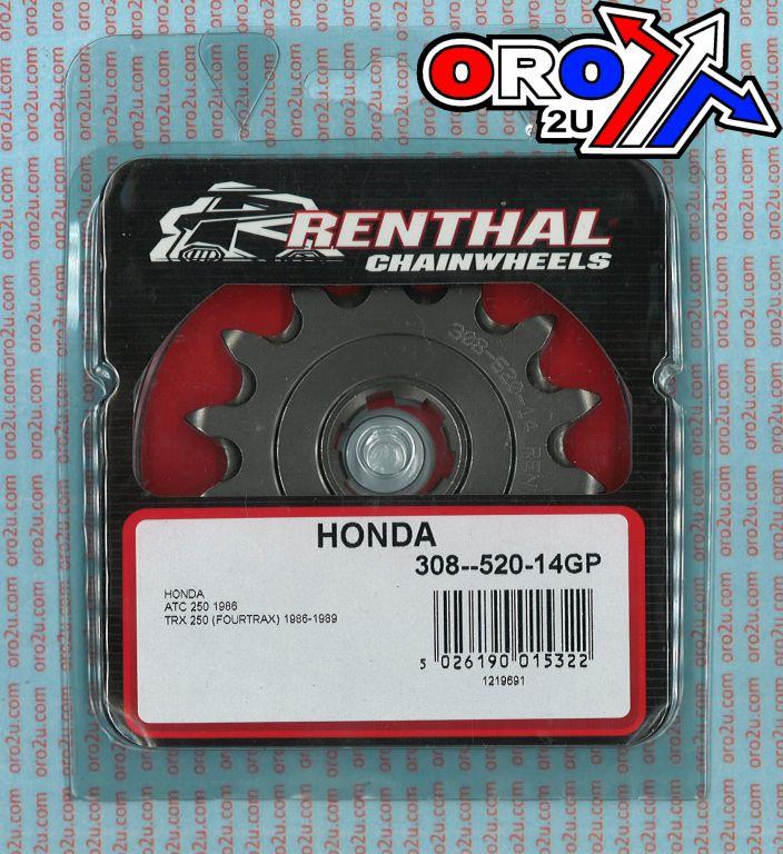 FRONT SPROCKET RENTHAL 308, HONDA 308--520-14GP ATV ONLY, 308--520-14GP thumbnail 4