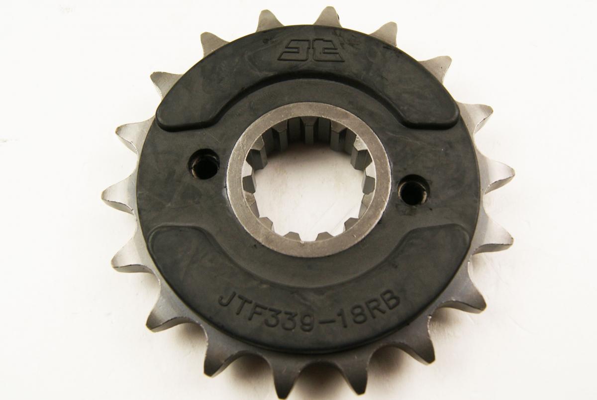 FRONT SPROCKET JTF339.18RB JT, OE Rubber Cushioned image 1