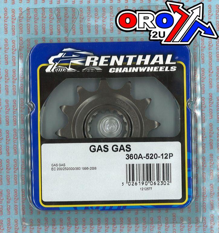 FRONT SPROCKET RENTHAL 360A, GAS GAS 360A-520-12P thumbnail 6