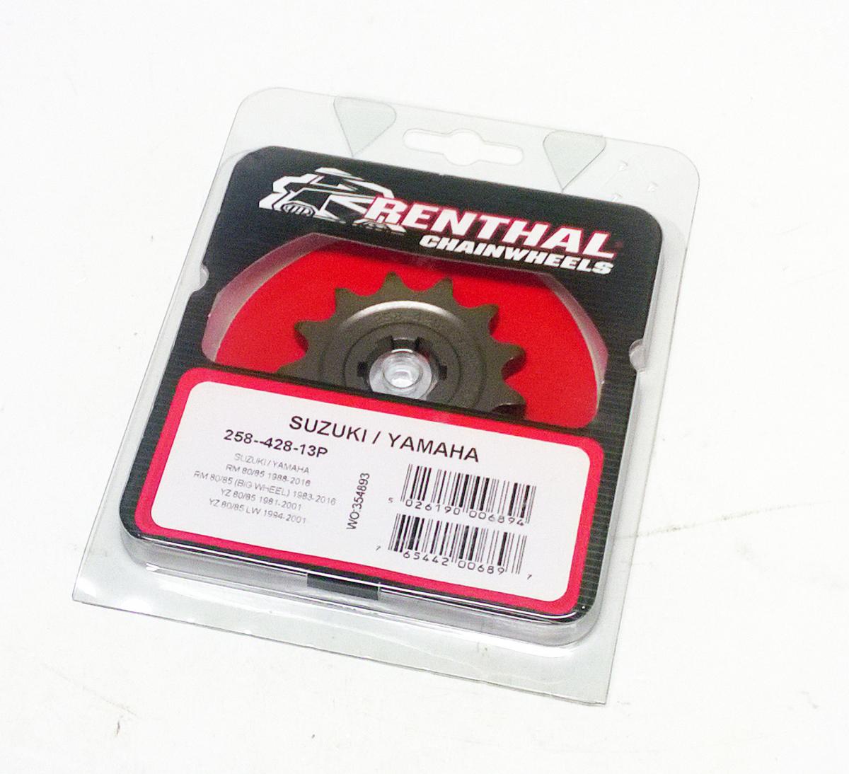 FRONT SPROCKET RENTHAL 258, SUZUKI/YAMAHA 258--428-13P thumbnail 2