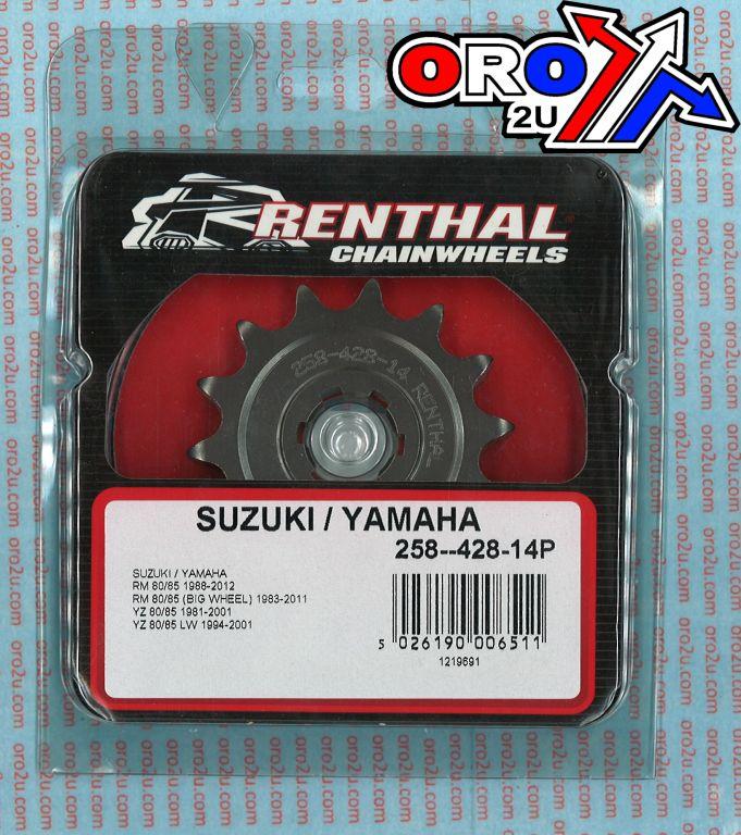FRONT SPROCKET RENTHAL 258, SUZUKI/YAMAHA 258--428-14P, 258--428-14P thumbnail 4