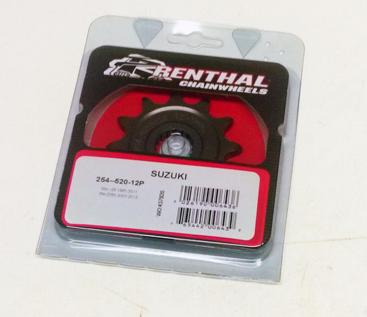 FRONT SPROCKET RENTHAL 254, SUZUKI 254--520-12P, 254--520-12P thumbnail 2