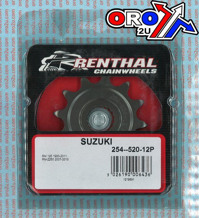 FRONT SPROCKET RENTHAL 254, SUZUKI 254--520-12P, 254--520-12P thumbnail 4