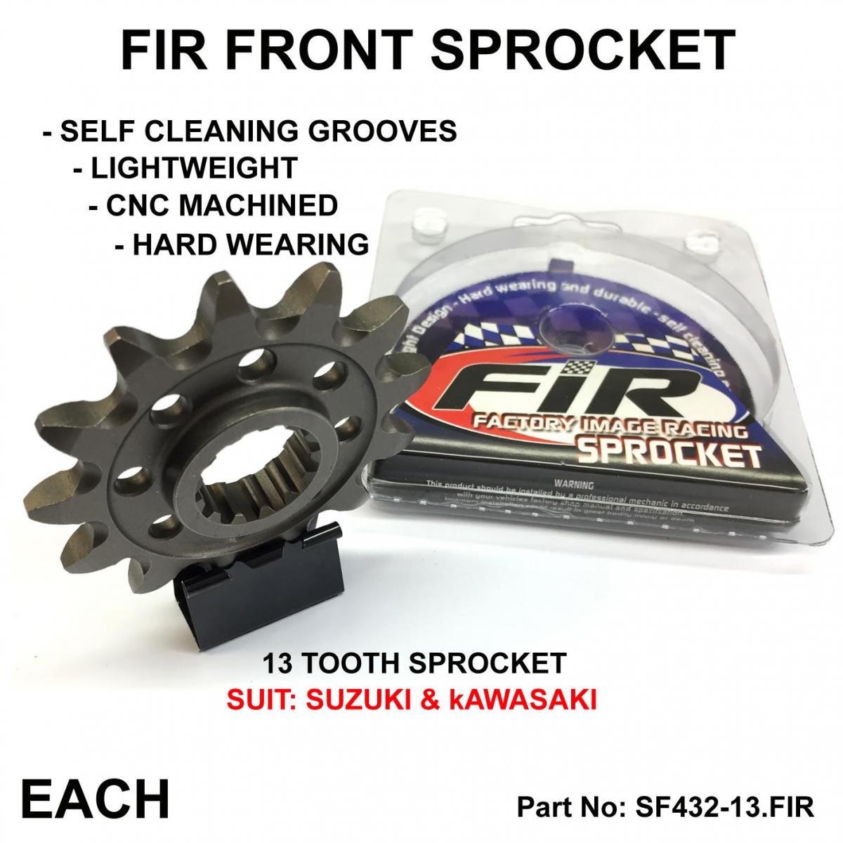 FRONT SPROCKET GROOVE & LIGHT JRF432, JTF432.1.13 thumbnail 5