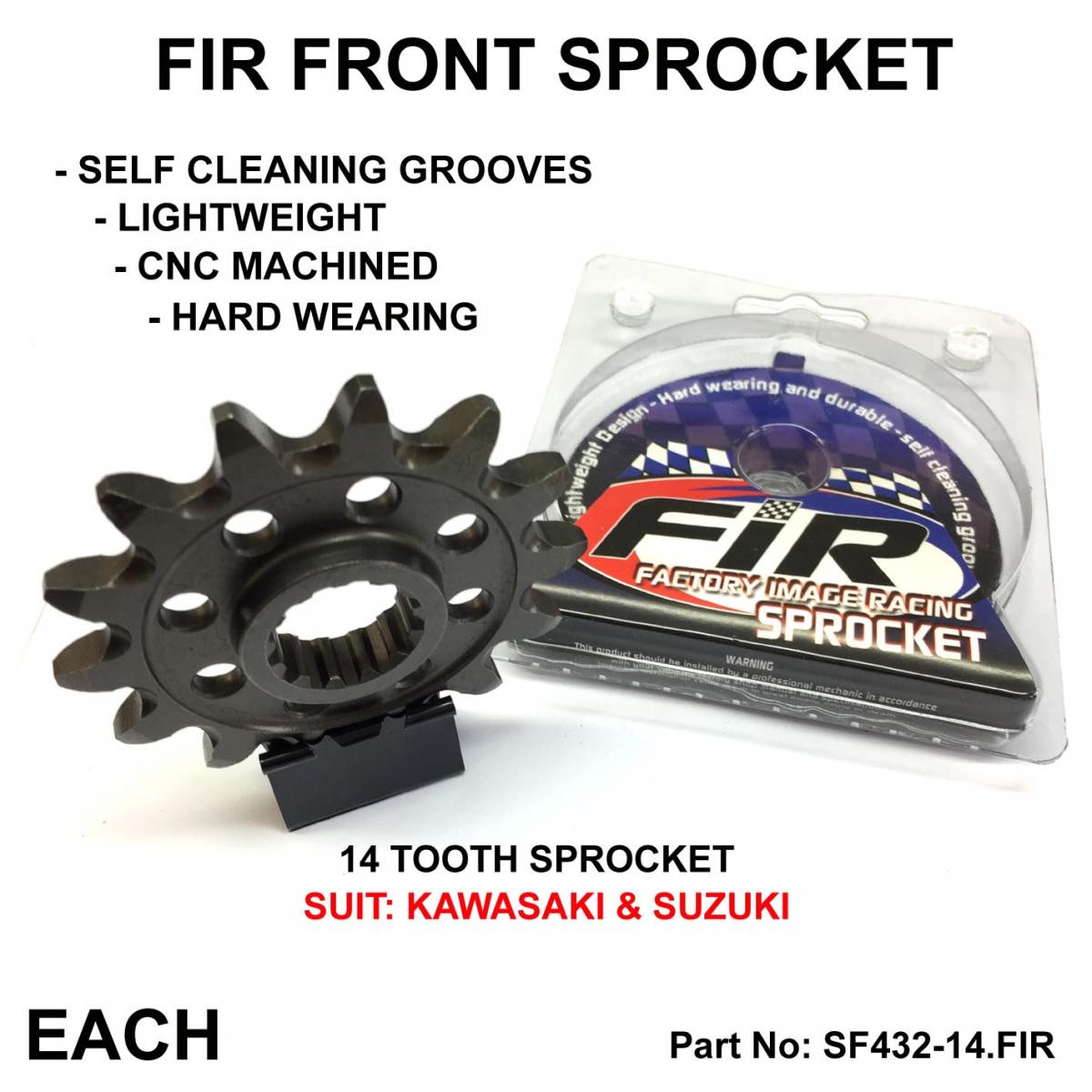 FRONT SPROCKET GROOVE & LIGHT JRF432, JTF432.1.14 thumbnail 5