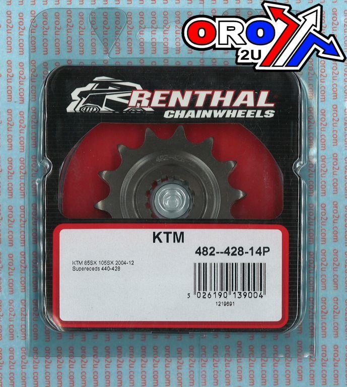 FRONT SPROCKET RENTHAL 428, KTM 482--428-14P thumbnail 4