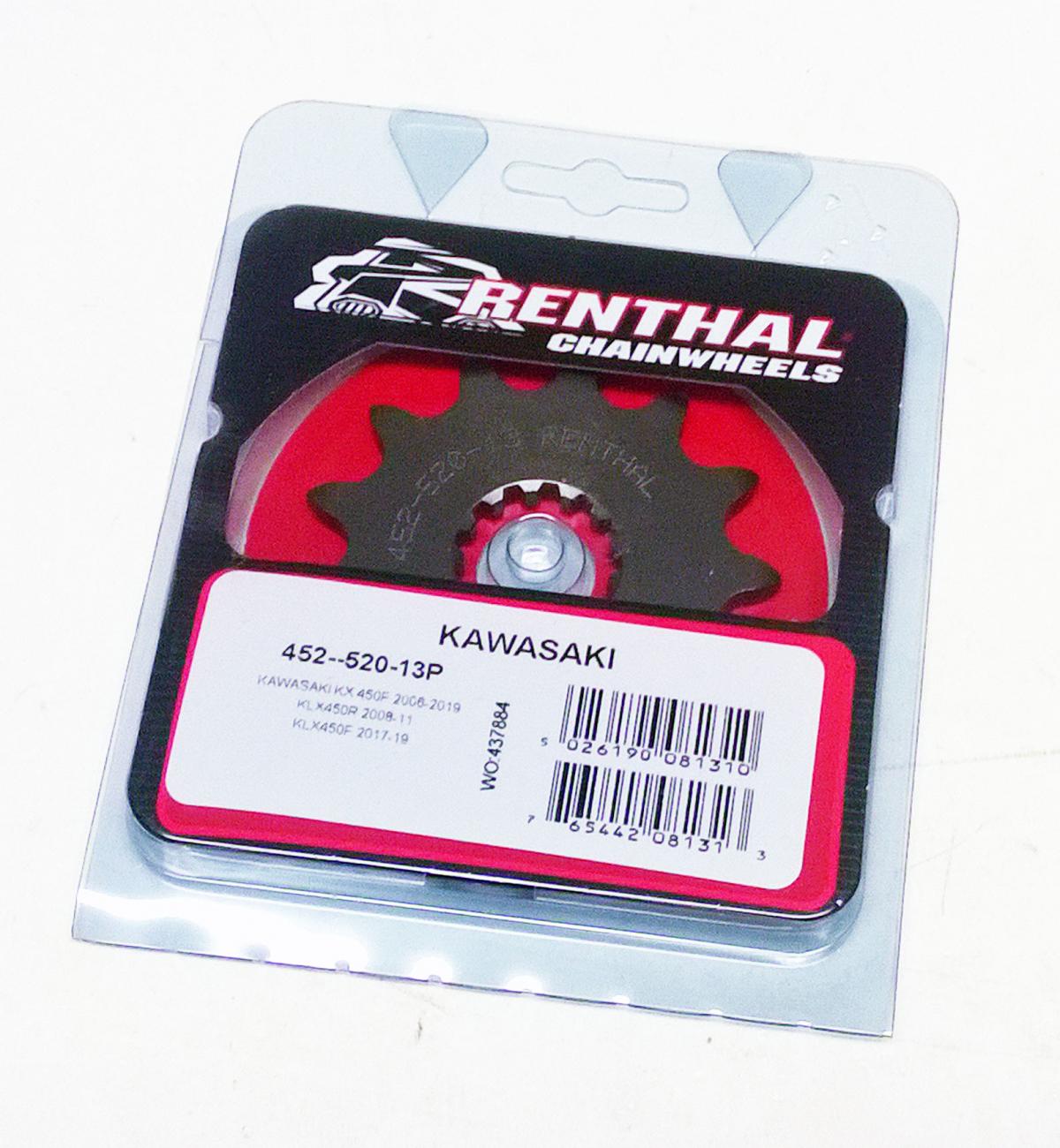 FRONT SPROCKET RENTHAL 452, KAWASAKI 452--520-13P thumbnail 2