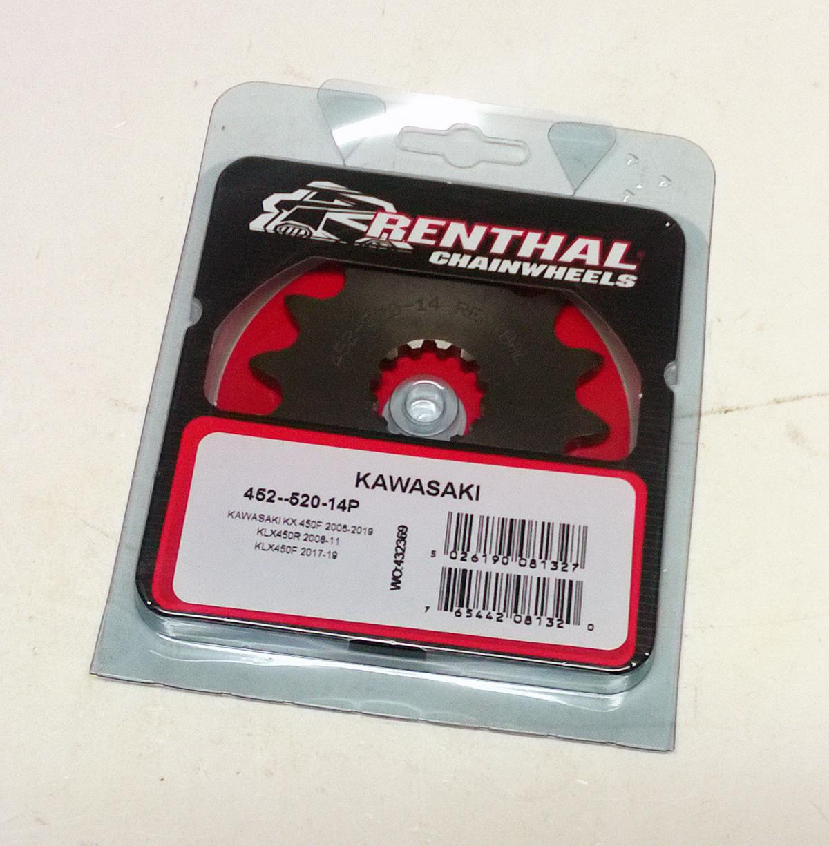 FRONT SPROCKET RENTHAL 452, KAWASAKI 452--520-14P thumbnail 2