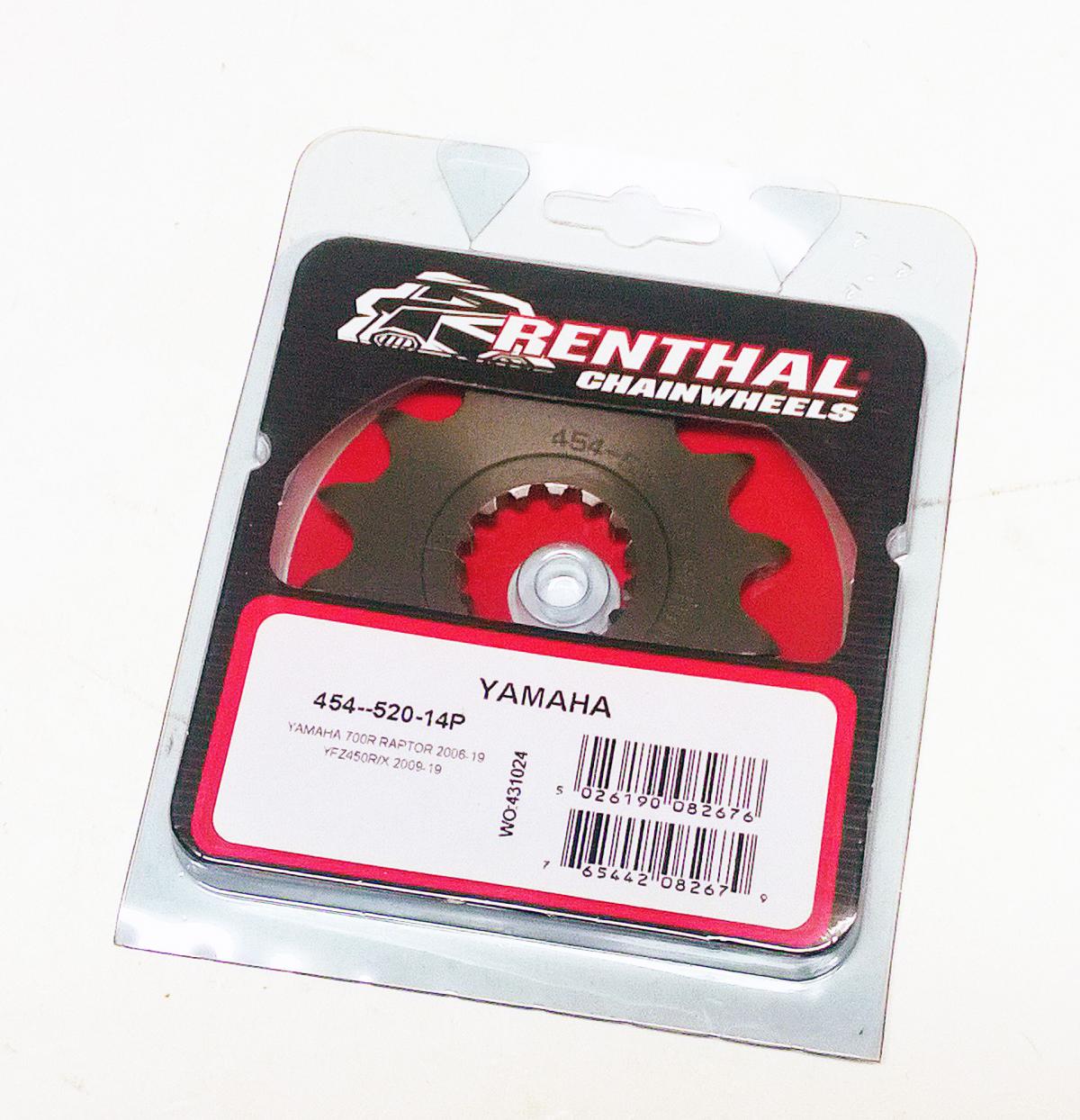 FRONT SPROCKET RENTHAL 454, YAMAHA, 454--520-14P thumbnail 2