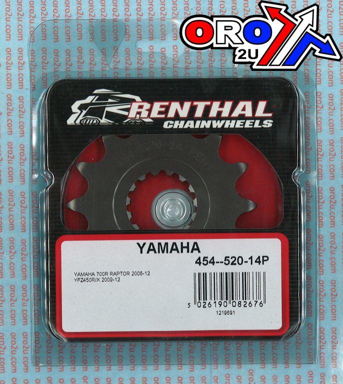 FRONT SPROCKET RENTHAL 454, YAMAHA, 454--520-14P thumbnail 5
