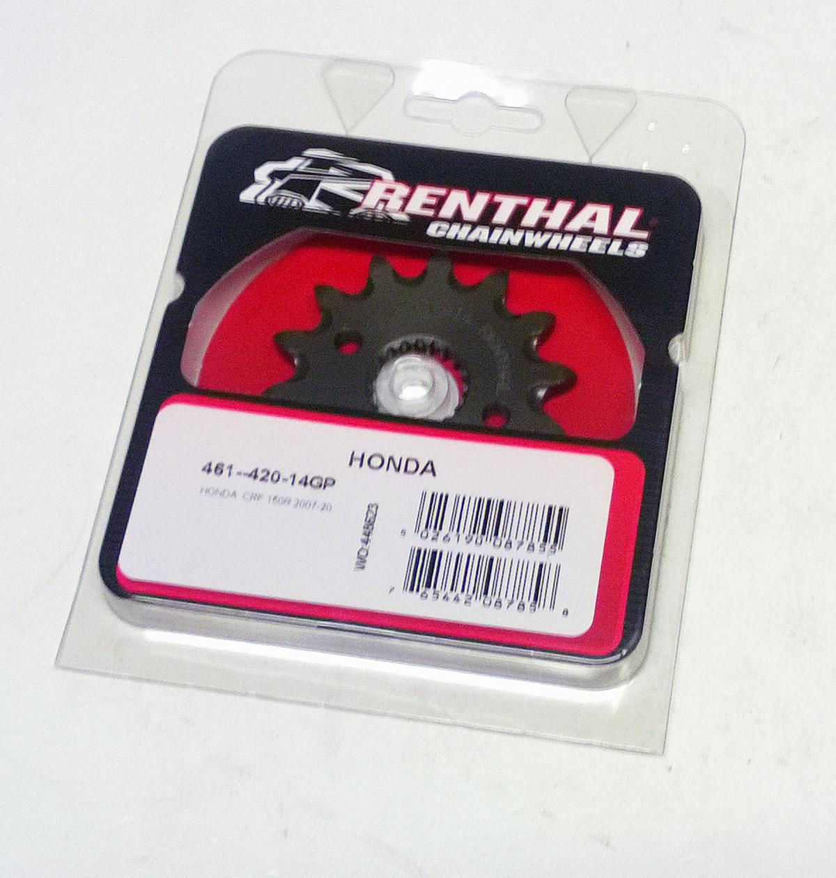 FRONT SPROCKET RENTHAL 461, HONDA 461--420-14GP thumbnail 2