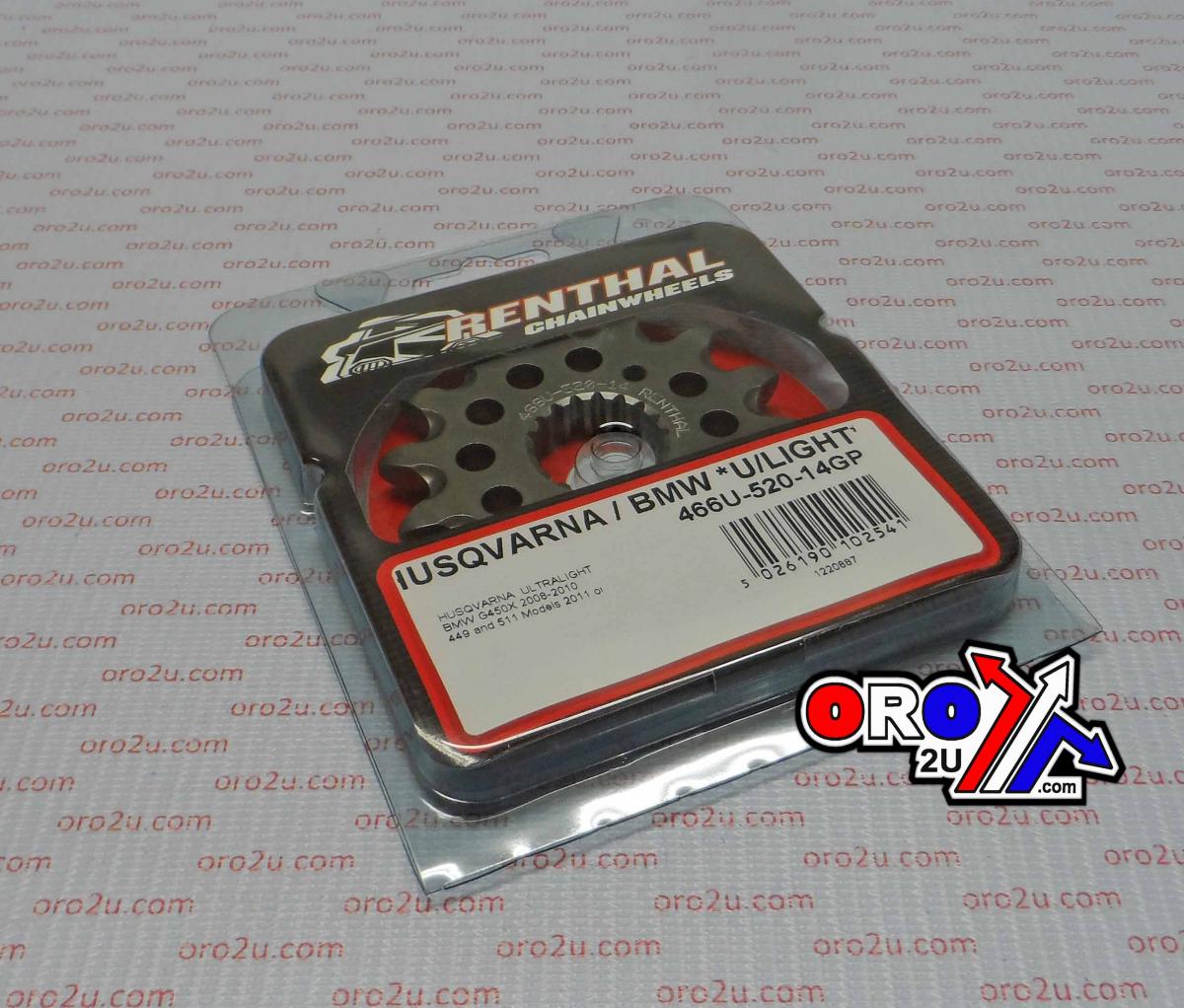 FRONT SPROCKET RENTHAL 466, HUSQVARAN BMW 466U-520-14GP, JTF403, JT403, SF403- thumbnail 4