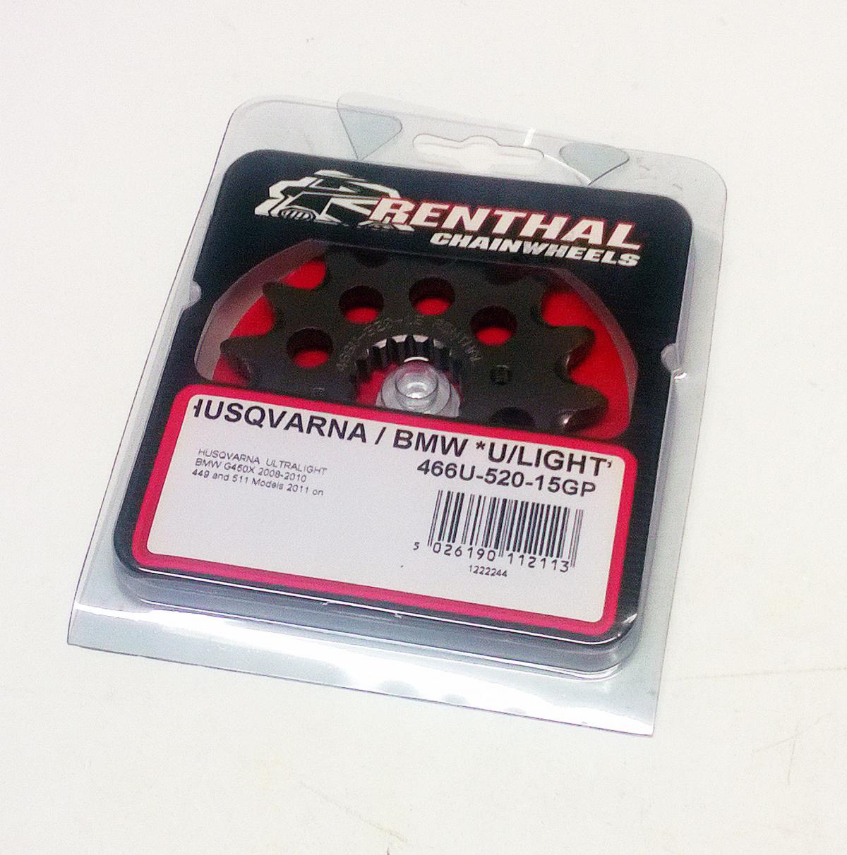 FRONT SPROCKET RENTHAL 466, HUSQVARAN BMW 466U-520-15GP thumbnail 2