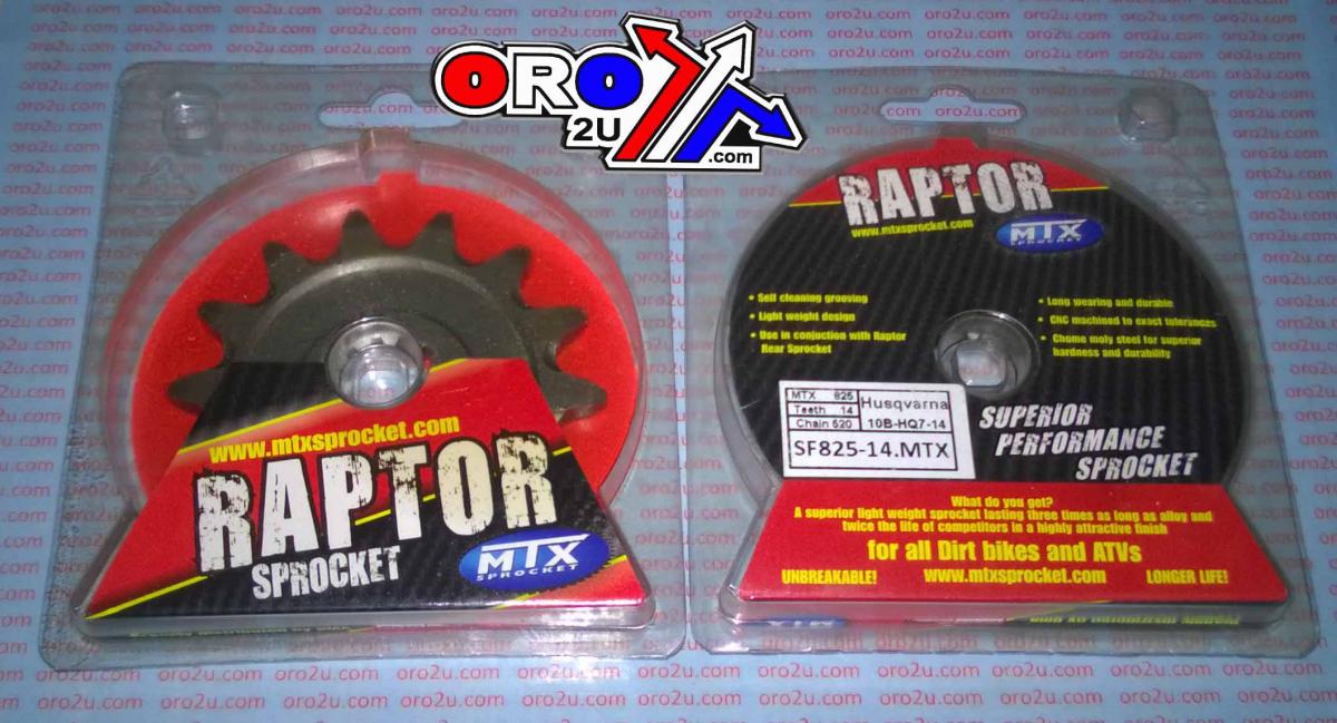 FRONT SPROCKET 825 RAPTOR LIGHT & SELF CLEANING 10B-HQ7-14 thumbnail 5