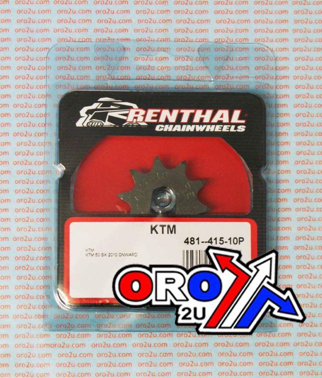 FRONT SPROCKET RENTHAL 481, KTM 50 10T, 481--415-10P thumbnail 3