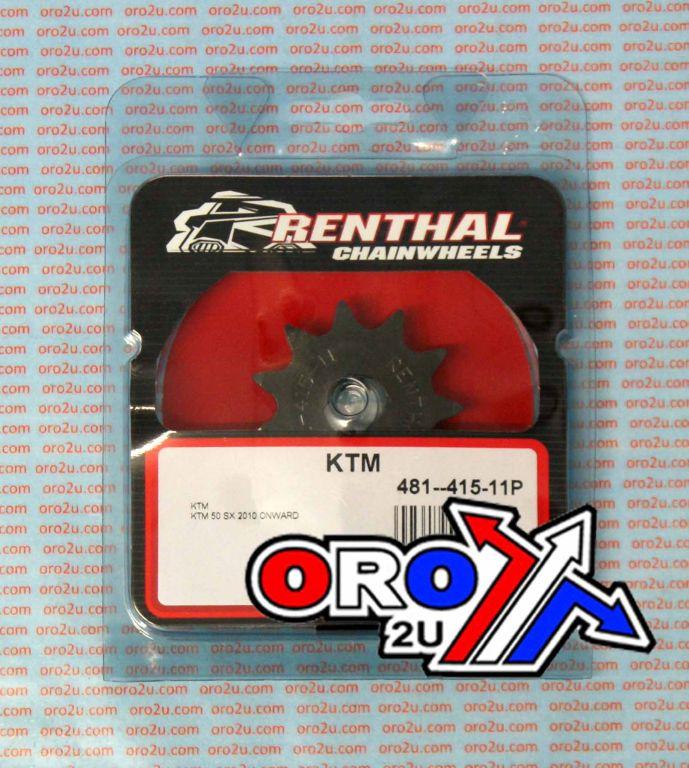 FRONT SPROCKET RENTHAL 481, KTM 50 11T, 481--415-11P thumbnail 3