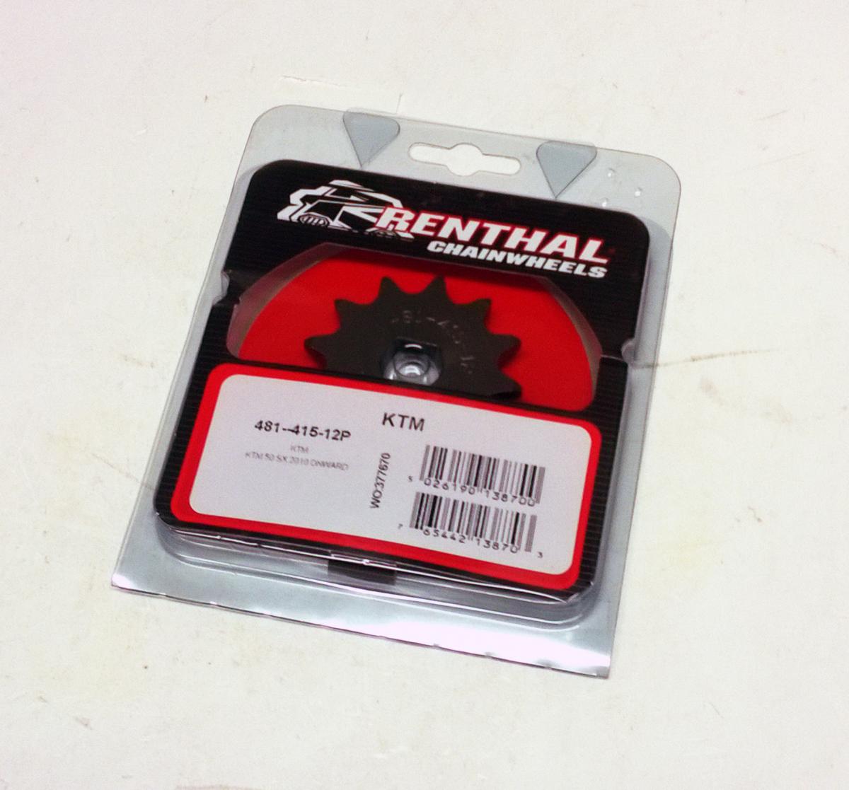 FRONT SPROCKET RENTHAL 481, KTM 50 12T, 481--415-12P thumbnail 2