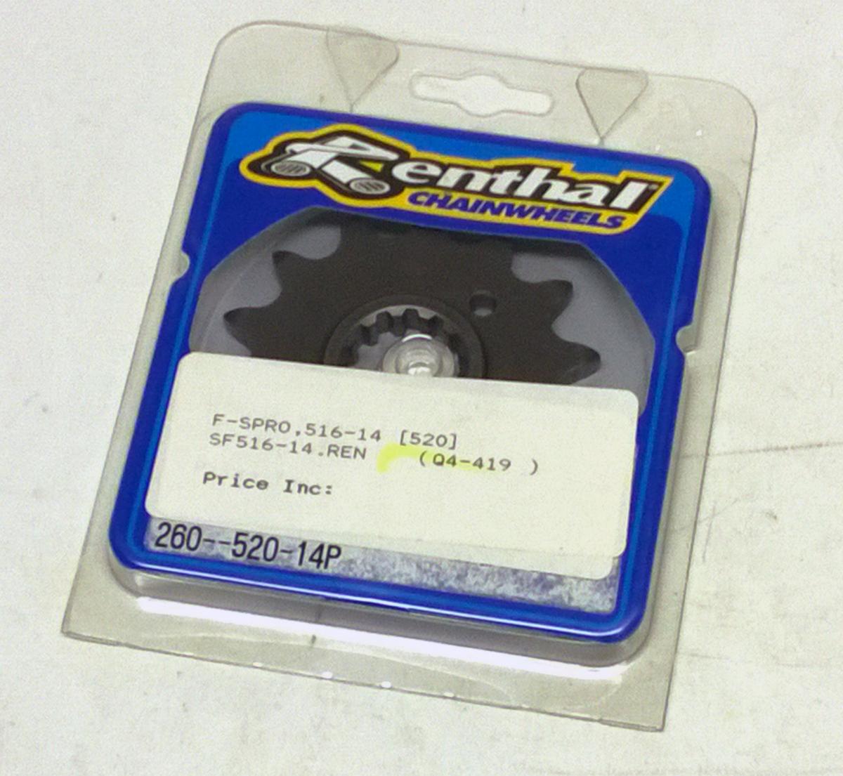 FRONT SPROCKET RENTHAL 260, 445--520-14P thumbnail 2
