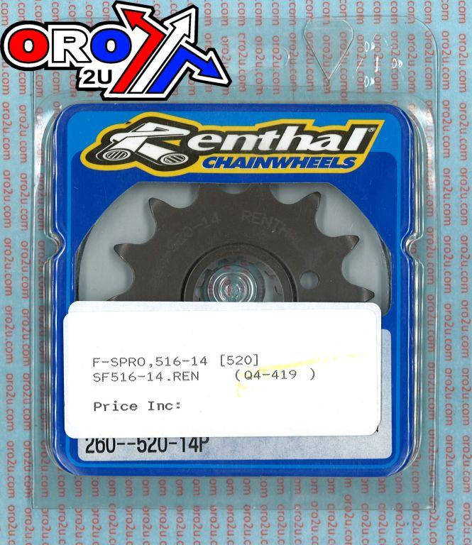 FRONT SPROCKET RENTHAL 260, 445--520-14P thumbnail 4