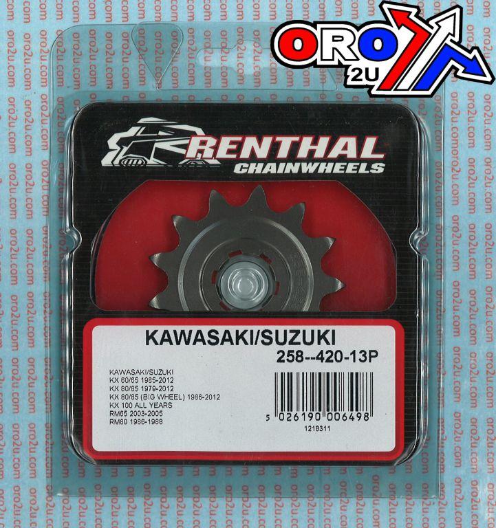 FRONT SPROCKET RENTHAL 258, KAWASAKI/SUZUKI 258-420-13, 258--420-13P thumbnail 4