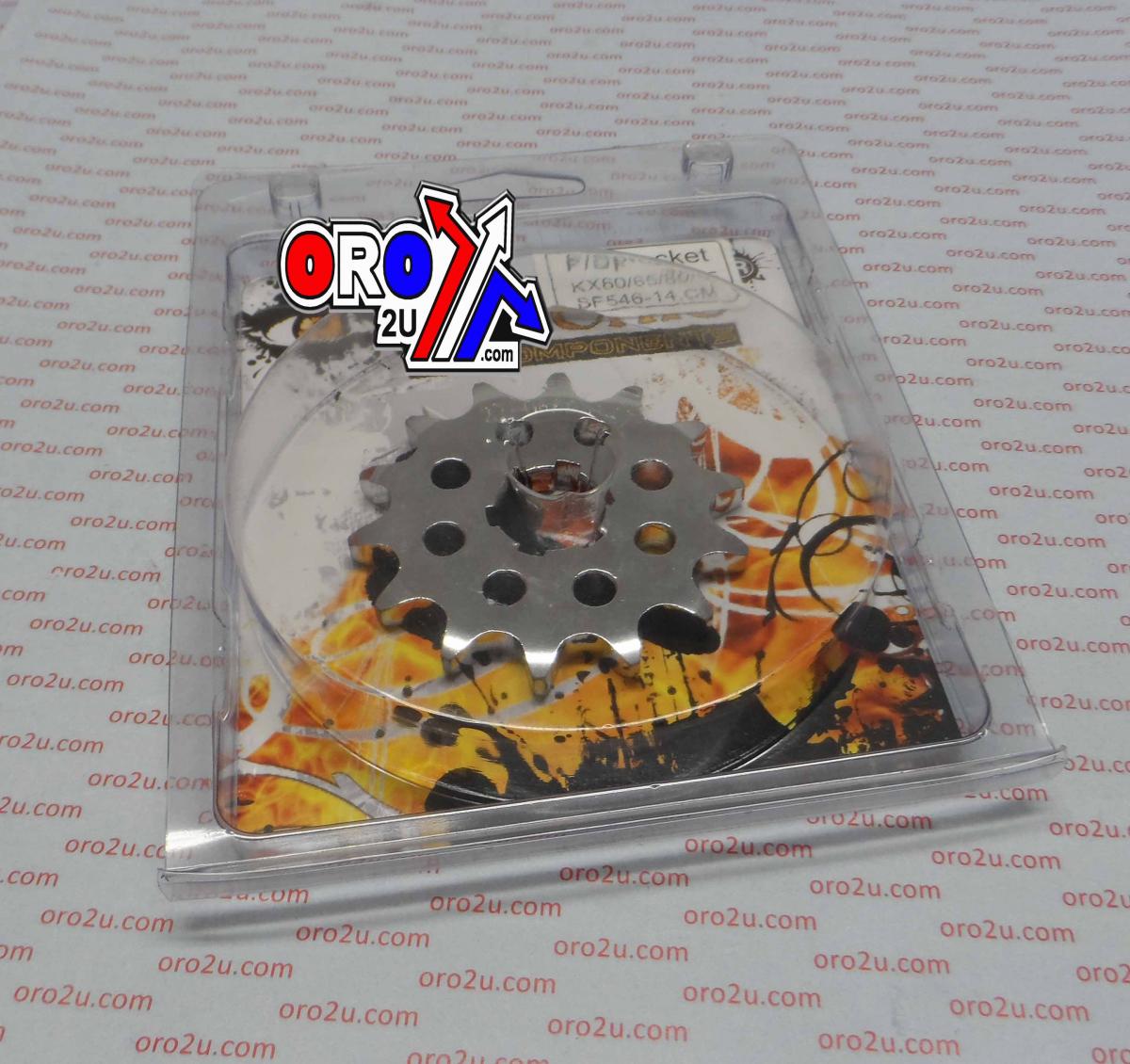 FRONT SPROCKET 14 [JTF546.14] 420, CHROMOLLY image 1