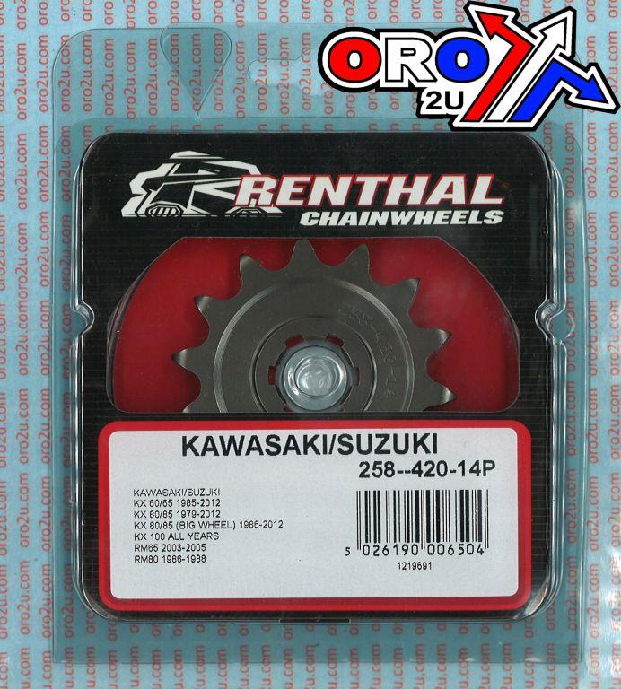 FRONT SPROCKET RENTHAL 258, KAWASAKI/SUZUKI 258--420-14P thumbnail 4