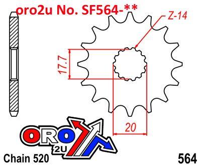 FRONT SPROCKET JTF564 520 thumbnail 4