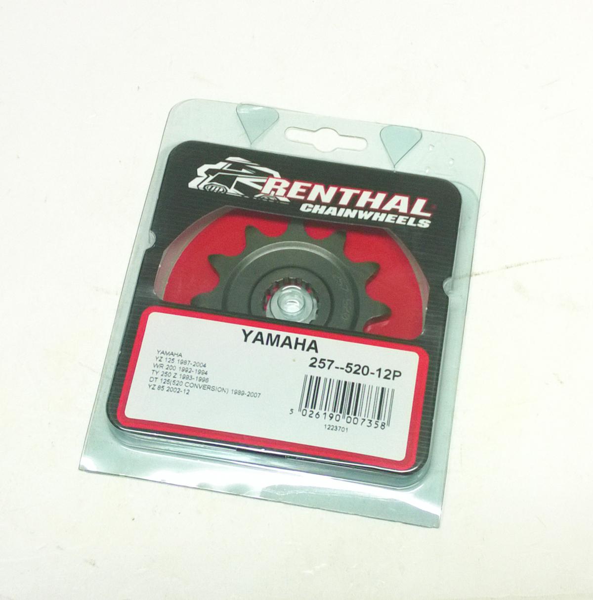 FRONT SPROCKET RENTHAL 257, YAMAHA 257-520-12 thumbnail 2