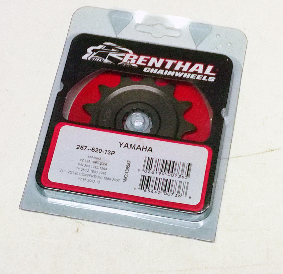 FRONT SPROCKET RENTHAL 257, YAMAHA 257--520-13P thumbnail 2