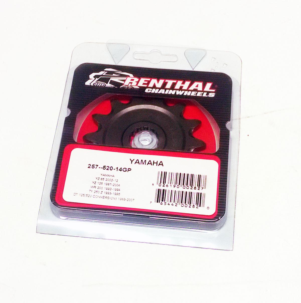 FRONT SPROCKET RENTHAL 257, YAMAHA 257--520-14GP thumbnail 2