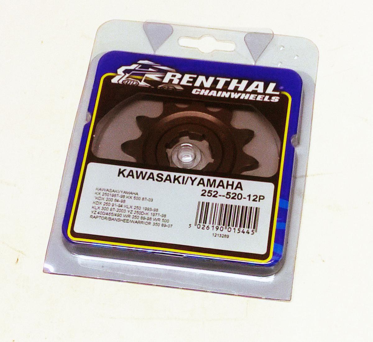 FRONT SPROCKET RENTHAL 252, KAWASAKI/YAMAHA 252-520-12 thumbnail 2
