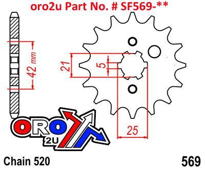 FRONT SPROCKET RENTHAL 252, KAWASAKI/YAMAHA 252-520-12 thumbnail 4