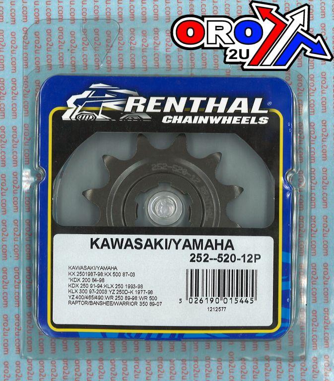 FRONT SPROCKET RENTHAL 252, KAWASAKI/YAMAHA 252-520-12 thumbnail 5