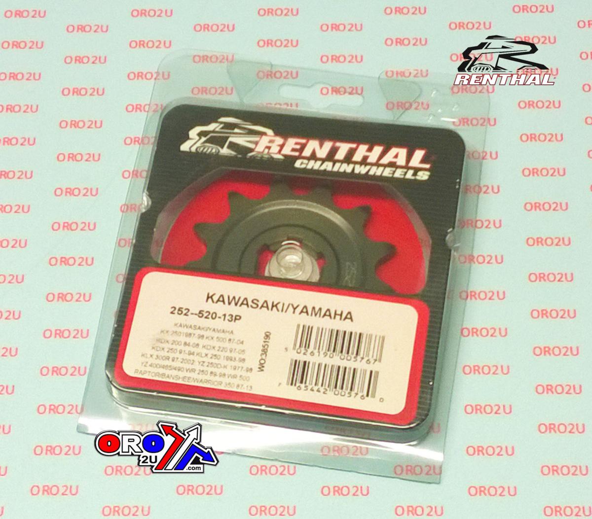 FRONT SPROCKET RENTHAL 252, KAWASAKI/YAMAHA 252-520-13, 252--520-13P thumbnail 4